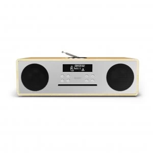 image of Majority Oakington All-in-One Wireless Radio Stereo - Oak