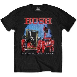 Image of Rush - Moving Pictures Tour Unisex Medium T-Shirt - Black