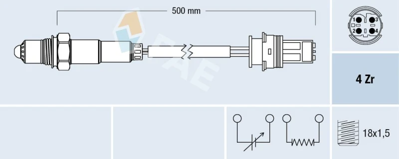 Image of FAE Lambda sensor FAE 77504