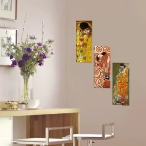 Image of XTP134 Multicolor Decorative Framed MDF Painting (3 Pieces)