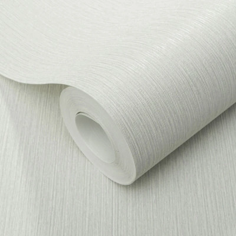 Image of Erismann Erismann Soft Loom Light Grey Vinyl Wallpaper light grey