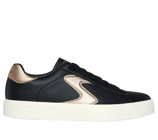 Image of Skechers Womens Eden LX - Beaming Glory Trainers UK Size 6 (EU 39) White Gold SKE2344-WTGD-6