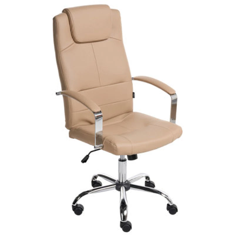 Image of Beliani Executive Chair Winner Faux Leather Sand Beige