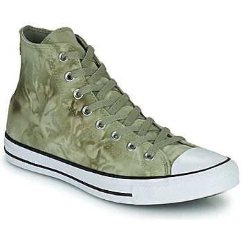 Converse CHUCK TAYLOR ALL STAR SUMMER DAZE - WASH HI mens Shoes (High-top Trainers) in Green,9.5,10.5