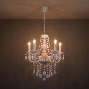 Image of Wickham White 5 Lamp Pendant ceiling light