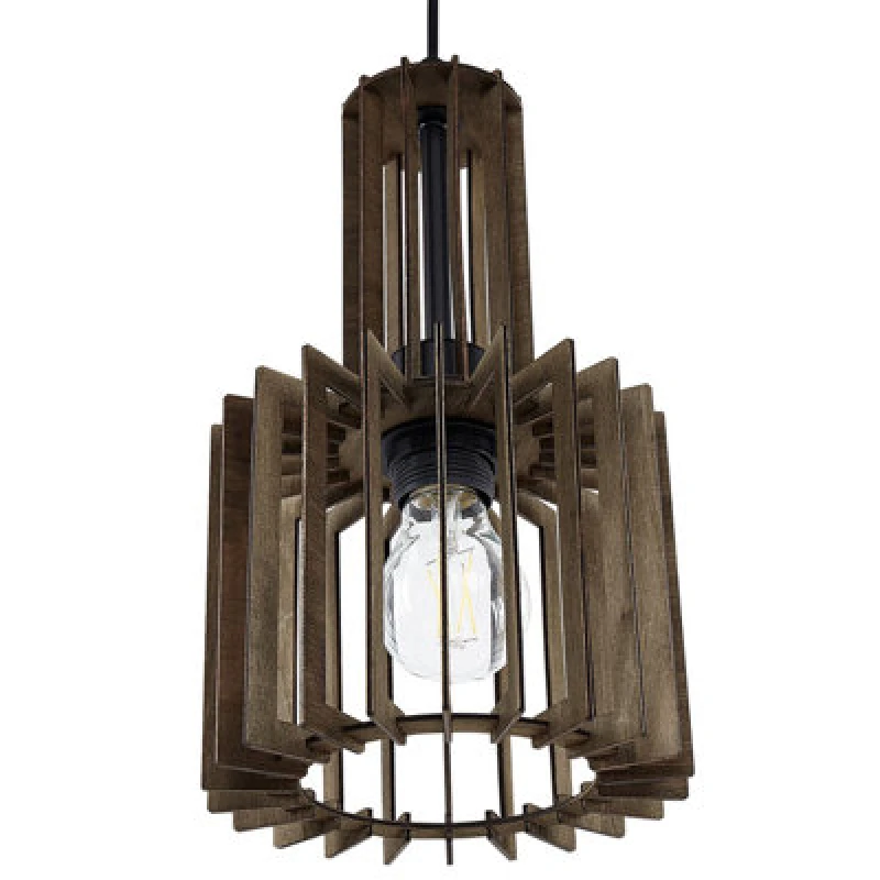 Image of Beliani Pendant Lamp Niari Dark Brown