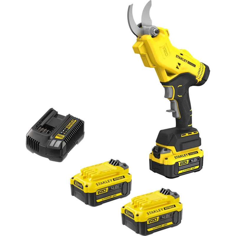 Image of Stanley Fatmax V20 SFMCPP32 18v Cordless Power Pruner SFMCPP32M3 Batteries: 3 x 4ah Li-ion