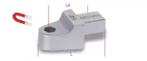 image of Beta Tools 621 1/4" Hex Bit Holder for Rectangular Drive 9x12mm Torque Bar