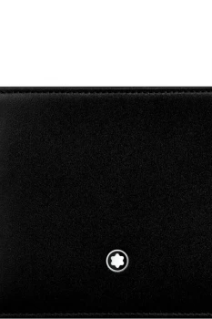Image of Mont Blanc - Meisterstuck Wallet 6cc With Money Clip - Credit Card Wallets - Black