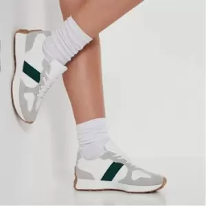 Image of I Saw It First Chunky Sole Colourblock Trainers - Green