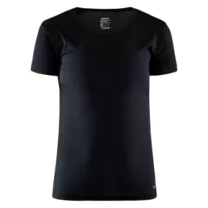 image of Craft Womens/Ladies Essential Core Dry T-Shirt (M) (Black)