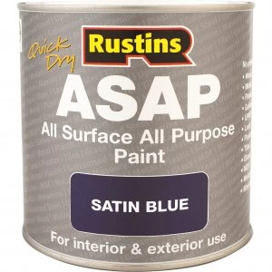 image of Rustins ASAP All Surface All Purpose Paint Blue 250ml