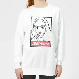 Image of Scooby Doo Jeepers! Womens Sweatshirt - White - L