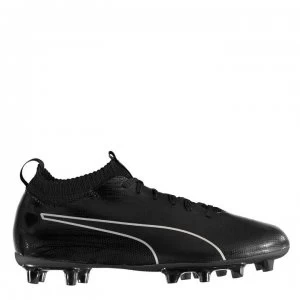 Puma evoKNIT Junior FG Football Boots - Triple Black