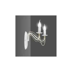 Image of Emibig Tori White Candle Wall Lamp 2x E14
