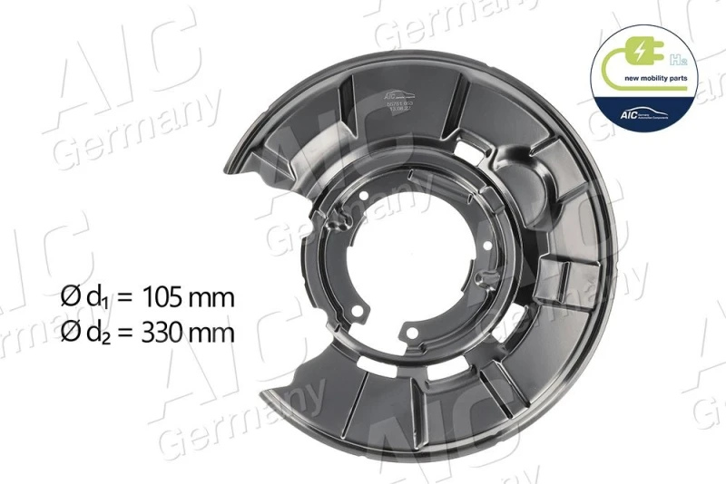 Image of Brake disc backing plate AIC 55751