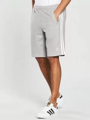 Image of adidas Originals 3S Shorts &ndash; Medium Grey Heather, Size L, Men
