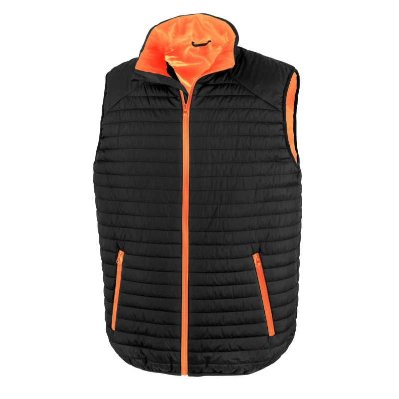 Image of Result Result Men Thermoquilt Gilet in Black Size: X-Small Black XS Male 5063470477432