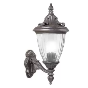 Image of Adur 1 Light Outdoor Wall Lantern Rusty brown