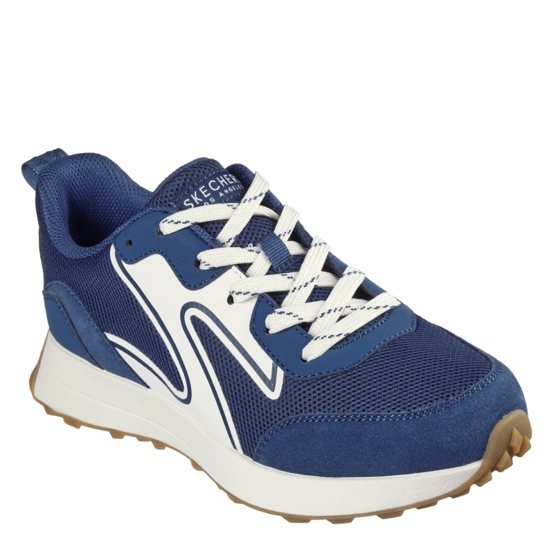 Image of Skechers Womens Gusto Classic Low-Top Trainers Navy female 2 (35)