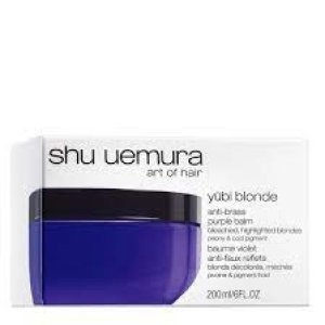 Image of Shu Uemura Art of Hair Yubi Blonde Anti-Brass Purple Balm for Bleached, Highlighted Blonde Hair 15ml