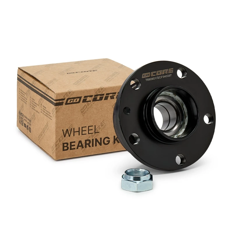 Image of goCORE GCF540097 Wheel bearing kit Rear Axle both sides, with integrated magnetic sensor ring Wheel Bearing Kit (654)