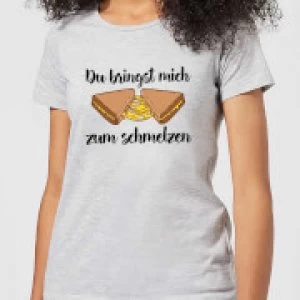 Image of Zum Schmelzen Womens T-Shirt - Grey - 5XL