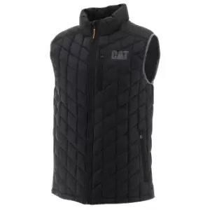 image of Caterpillar Mens Insulated Body Warmer (L) (Charcoal Black)