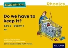 Image of Read Write Inc. Phonics: Yellow Set 5 Storybook 7 Do We Have to Keep it?