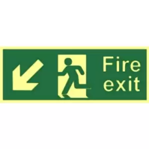 Image of Fire Exit (Man Left) - RPVC (300 X 150MM)