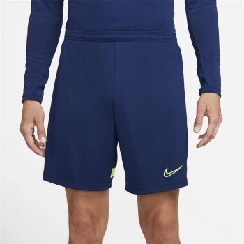 Image of Nike Academy Football Shorts Mens - Blue/Volt