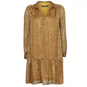 Image of Ikks BS30195-75 womens Dress in Brown - Sizes UK 6,UK 8,UK 10,UK 12,UK 14,UK 16