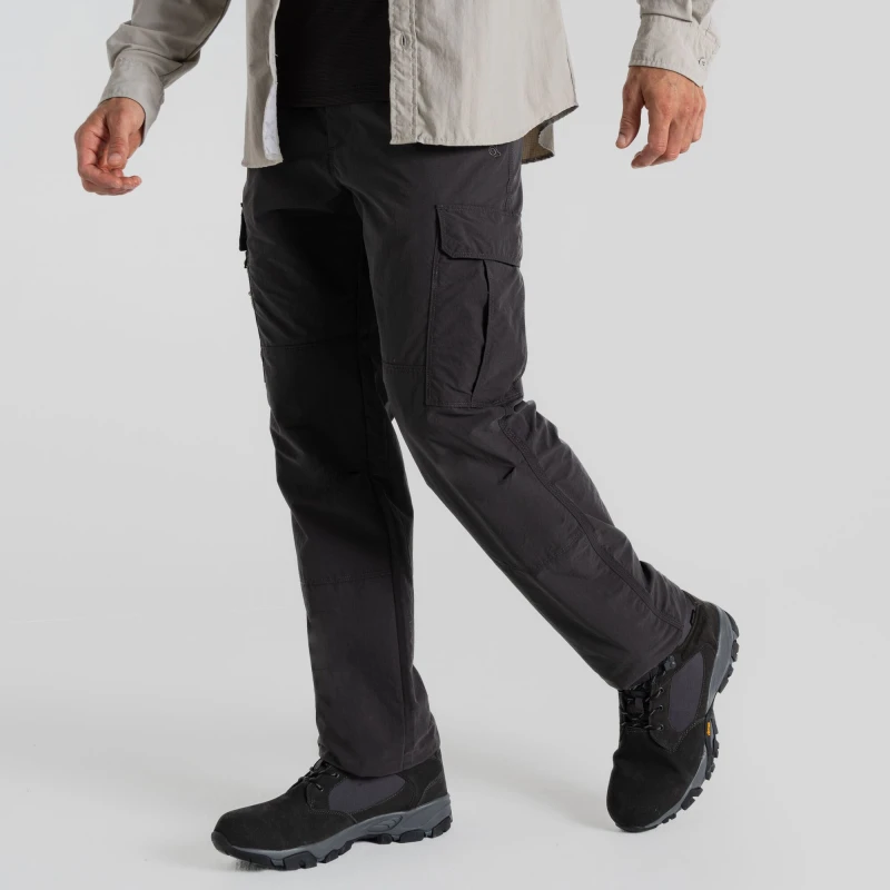 Image of Craghoppers Craghoppers Men NosiLife' Cargo Trouser in Dark Grey Size: 34R Dark Grey 34R Male 5063260035163