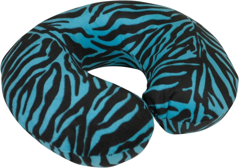 Image of Aidapt Spare Blue Zebra Cover For Memory Foam Neck Cushion White