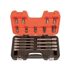 image of Bahco S18HEX 1/2in Drive Socket Set of 18 Metric