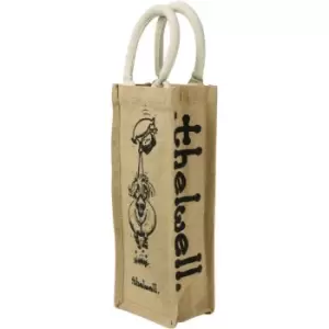 Image of Thelwell Collection Hessian Bottle Bag (One Size) (Brown/White/Black) - HY