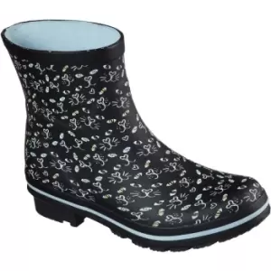 Image of Skechers Womens/Ladies Bobs Rain Check Misty Eye Wellington Boots (7 UK) (Black) - Black