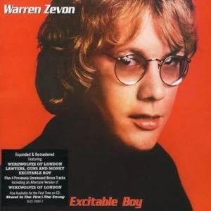 image of Excitable Boy Remastered & Expanded by Warren Zevon CD Album