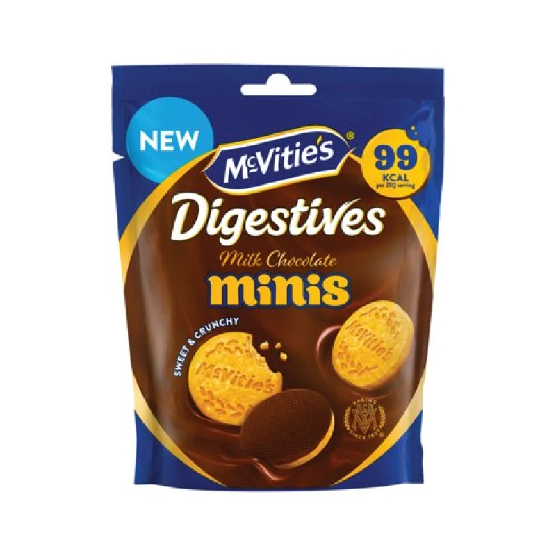 Image of McVities McVities Chocolate Digestive Minis Sharing Pouch Biscuits 80g 44971 44971