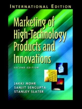 Image of Marketing of High-Technology Products and Innovations by Jakki J Mohr Paperback