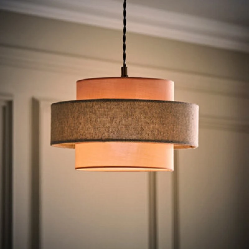 Image of ValueLights Pink Ceiling Pendant Shade Pink