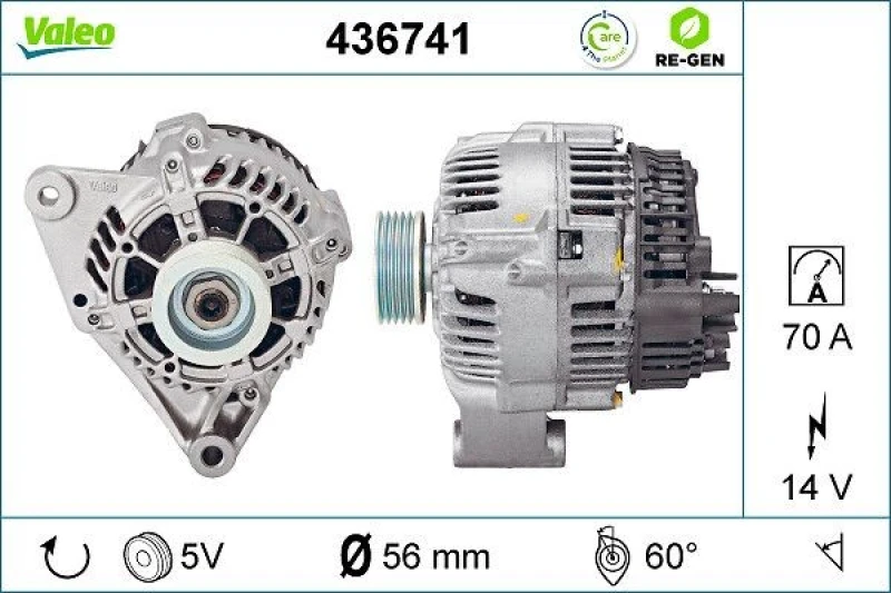 Image of Alternator VALEO 436741