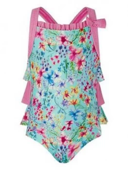 image of Monsoon Baby Amberley Swimsuit - Turquoise Size 2-3 Years