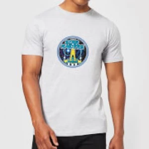 Image of Atari Star Raiders Mens T-Shirt - Grey - 3XL