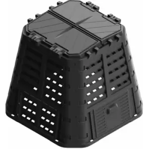 image of Garden Composter Black 93.3x93.3x80cm 480 l Vidaxl Black