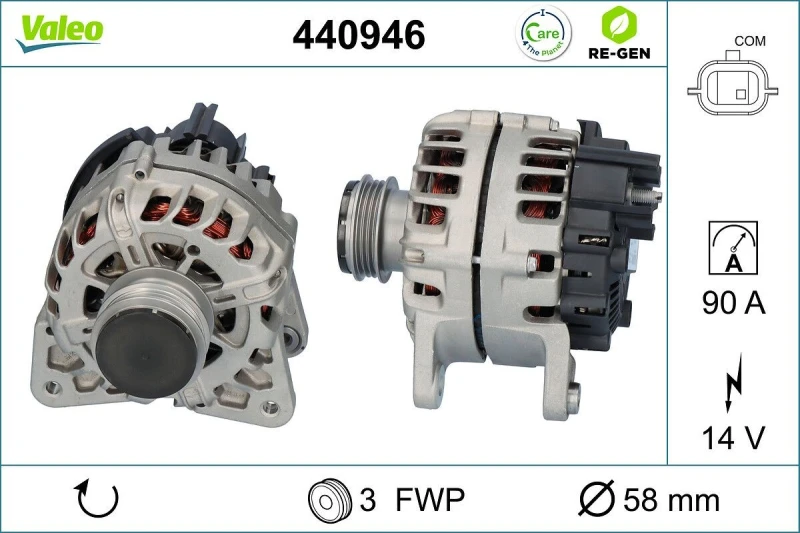 Image of Alternator VALEO 440946