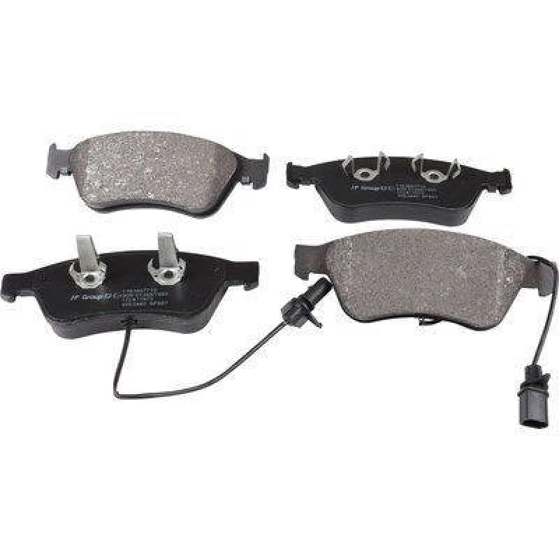 Image of JP GROUP 1163607710 Brake pad set JP with integrated wear warning contact Brake Pad Set,disc brake (402)