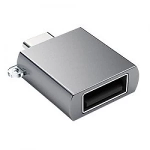 image of Satechi Type-C to Type-A USB Adapter Space Grey