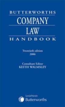 Image of Butterworths Company Law Handbook by Keith Walmsley Paperback
