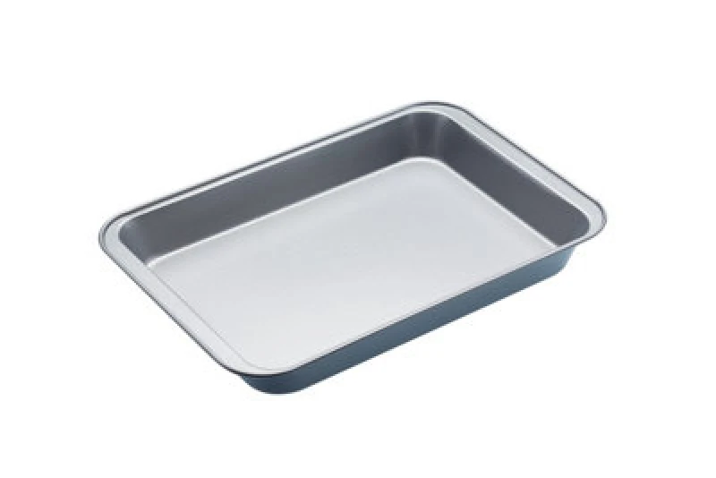 Image of Kitchencraft Non-Stick Roasting Pan 37.5x25.5x4.5cm, Card Insert Mid Grey